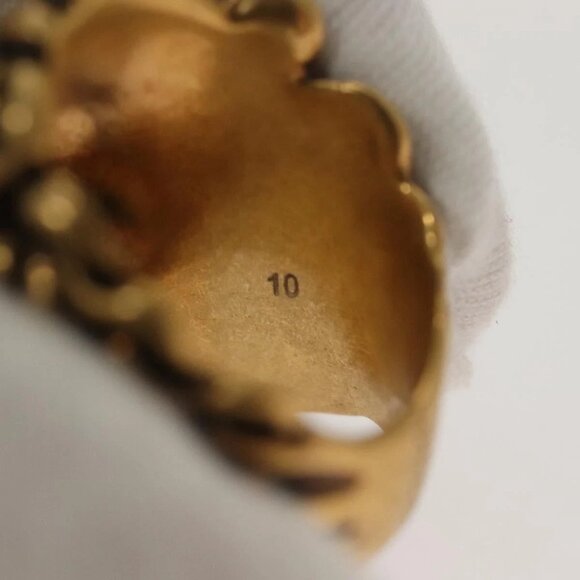 GUCCI Ring Metal Gold Auth bs26778 - Picture 7 of 9